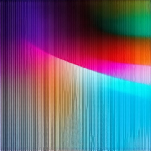 Close-up of an ALR projection screen showing optical coating layers and vibrant image quality