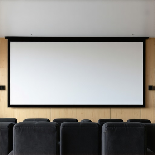 Close-up of a nano-coated projection screen showing vivid colors and contrast